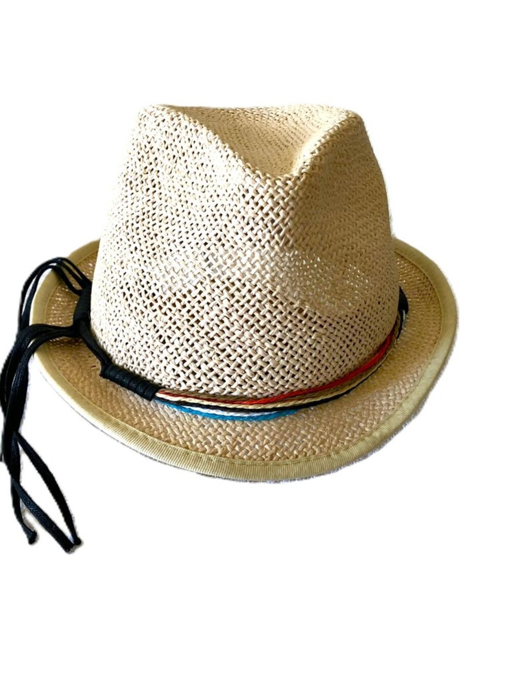 Peter Grimm Unisex Straw Fedora Hat Natural Tan Boho Festival OSFM NWT